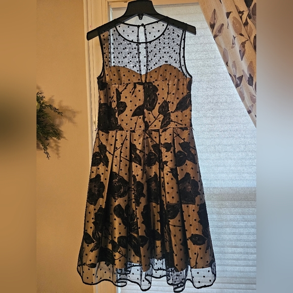 Elija J 12 Mesh Overlay Dress - Picture 2 of 8